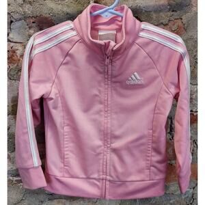 Adidas Jacket Baby Toddler Girls Sz 24 Months 2t Pink Track Suit Top Only AB